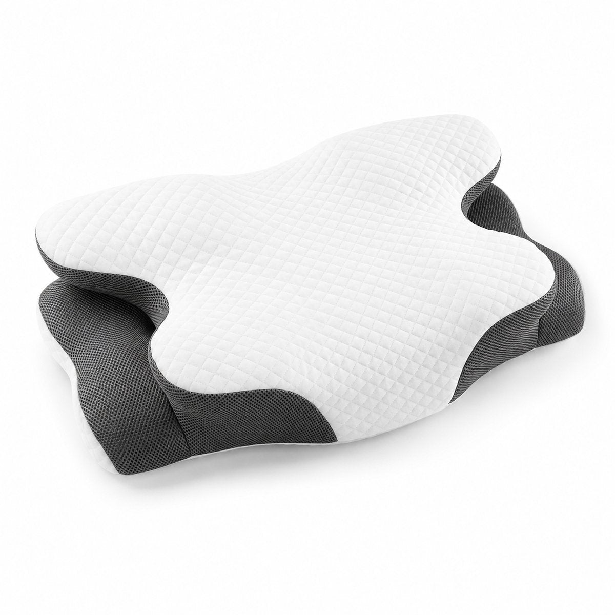 Kopfkissen Memory Foam – Ergonomisches Schmetterlingskissen aus Viscoschaum für Seiten-, Rücken- & Bauchschläfer – 69x40 cm