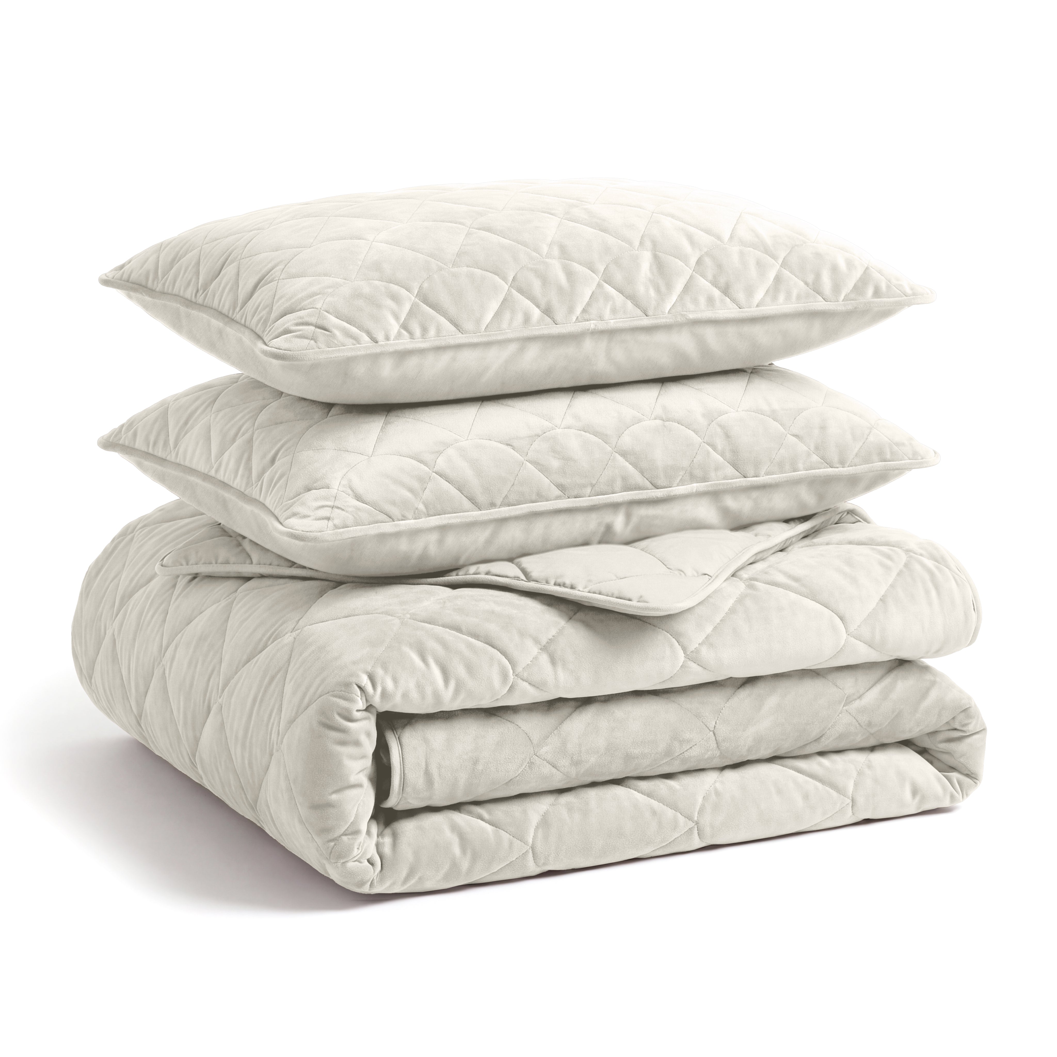 Sleeptime Bettdecke mit Bezug in Einem – Velvet – Beige