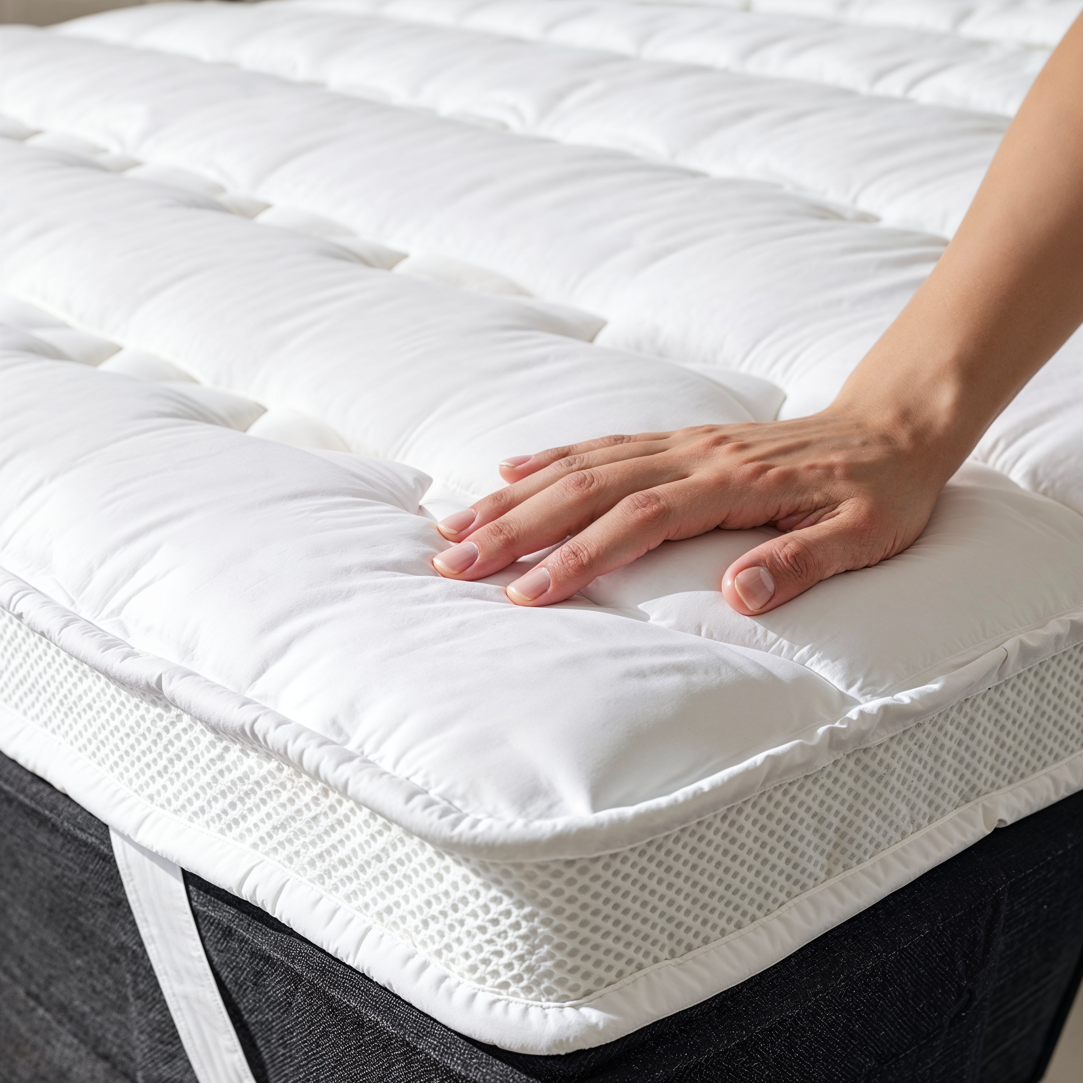 3D Air Dual Layer Hotel Matratzentopper – Luxus Mikroperkal Auflagematratze 5-6 cm